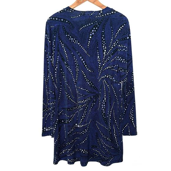 BCBGeneration Long Sleeve Star Shift Dress Size Medium - Picture 6 of 12